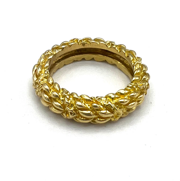 Vintage Tiffany & Co. 18k Gold Band Ring circa 1980s