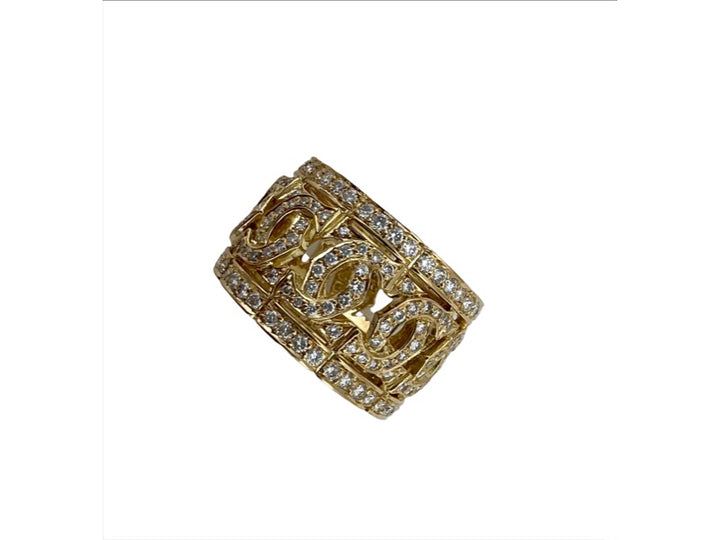 Cartier Wide Diamond Band Ring Double C de Cartier