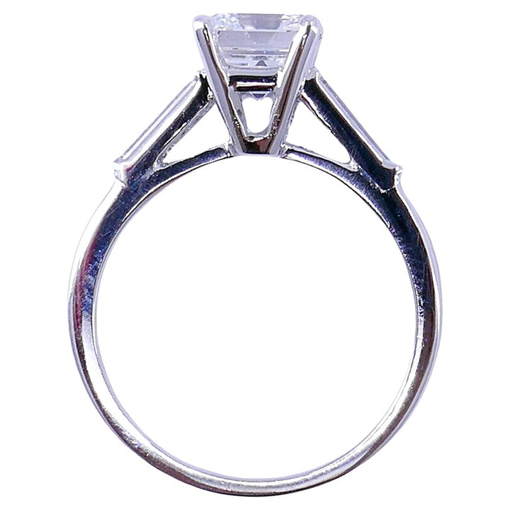1.27-carat GIA F VS2 Diamond Platinum Solitaire Ring