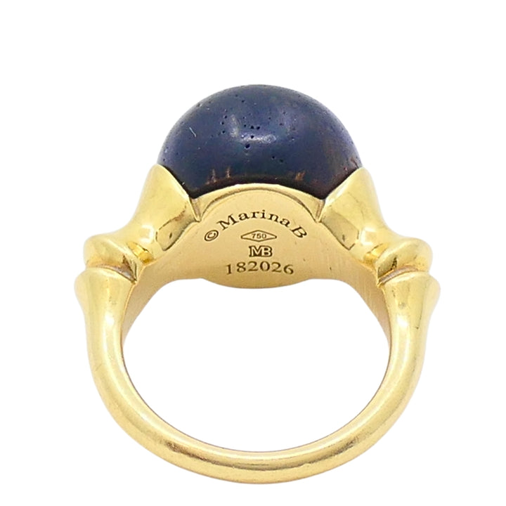 Marina B 18k Yellow Gold  Wood Ring
