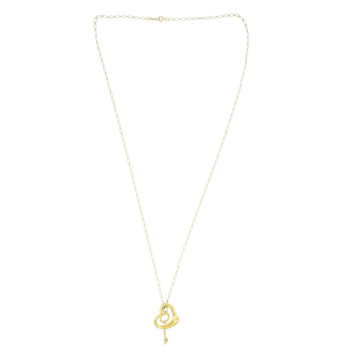 Tiffany & Co. Elsa Peretti Open Heart Key Pendant Necklace
