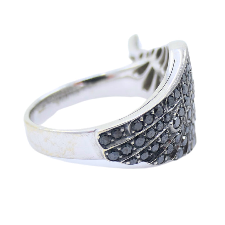 Garrard Black Diamond Wing Ring 18k Gold