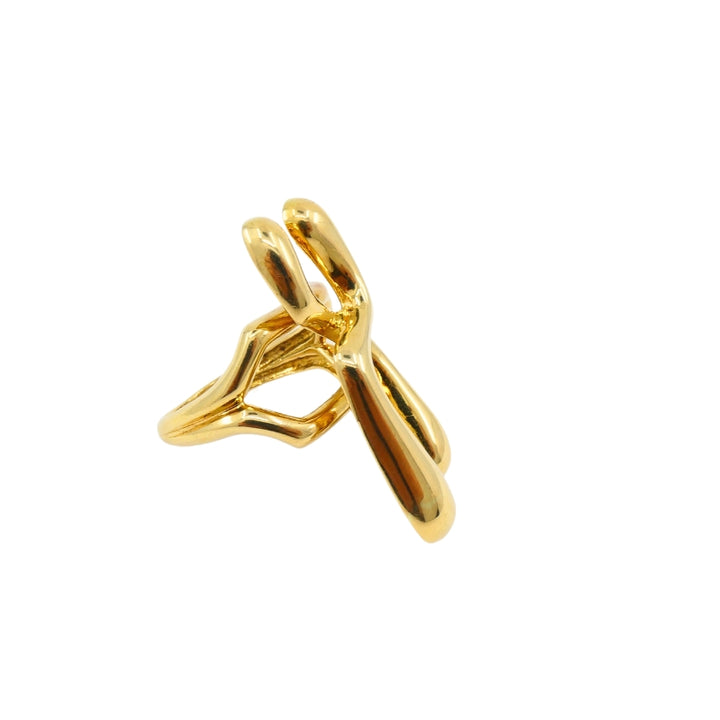 Ilias Lalaounis Ring 18k Gold Chromosome Motif