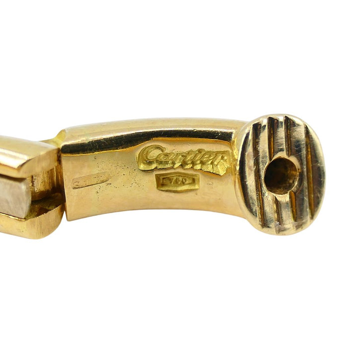 1995 Cartier 18k Gold Trinity Hoop Earrings