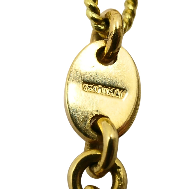 18k Gold Chain 14k Enamel Ladybug Charms Bracelet