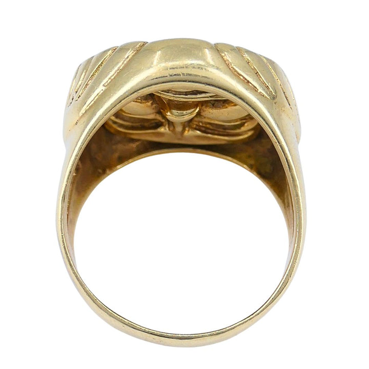 Vintage 14k Gold Greek Theater Flip Ring