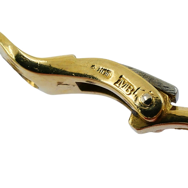 Marina B 18k Gold Topaz Onyx & Diamond Clip-On Earrings