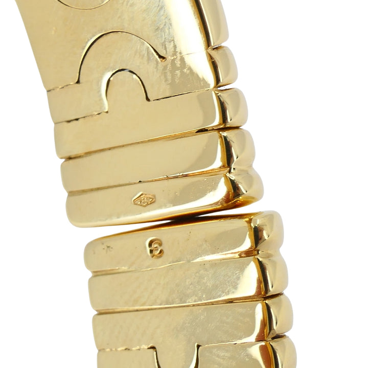 Bvlgari Bulgari Parentesi Watch BJ 01 18k Gold Black Dial Original Pouch