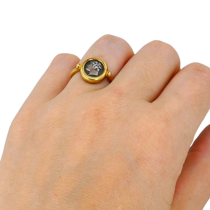 Bvlgari 18k Gold Monete Ancient Coin Ring