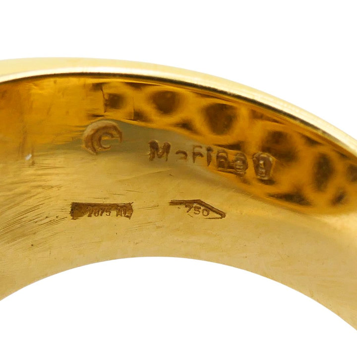 Vintage Marina B Onda 18k Gold Ring