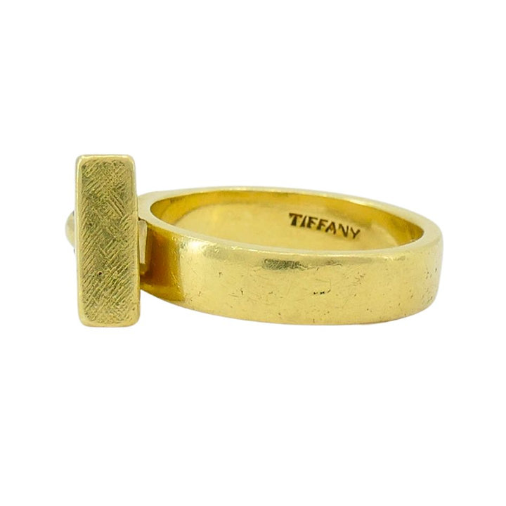 Vintage Tiffany & Co. 18k Gold Hinge Padlock Ring