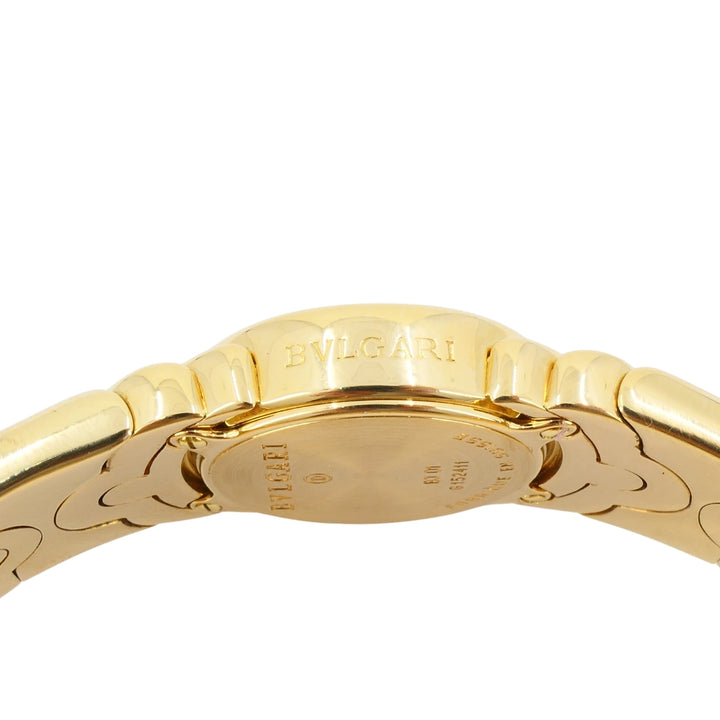Bvlgari Bulgari Parentesi Watch BJ 01 18k Gold Black Dial Original Pouch