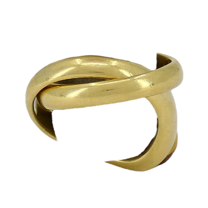 Pomellato 18k Gold Citrine Interwoven Duo Ring