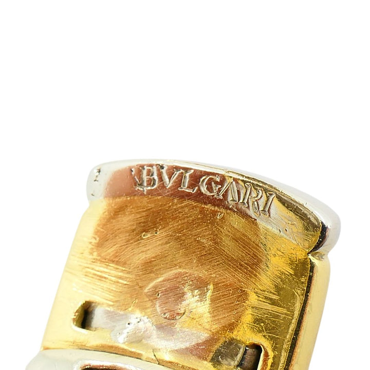 Bulgari Monete Silver Ancient Coin 18k Two Tone Gold Cuff Bracelet