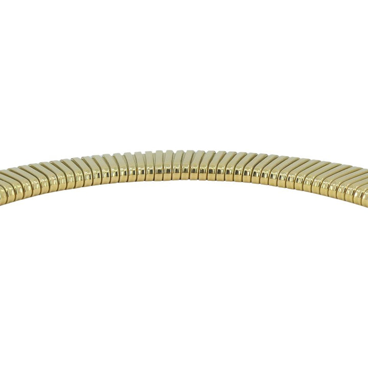 Vintage Carlo Weingrill 18k Gold Tubogas Choker Necklace