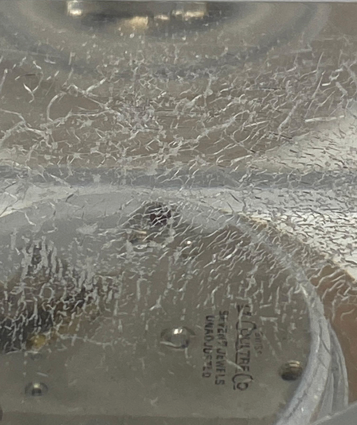 1950s Cartier Yellow Gold and Lucite Pair of Desk Clocks Lecoultre Movement