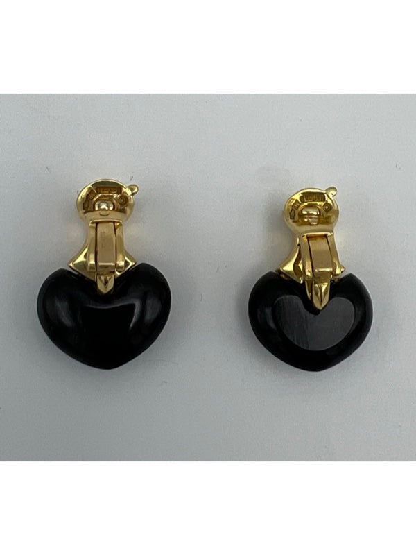 Marina B Earrings Jade Heart Shape