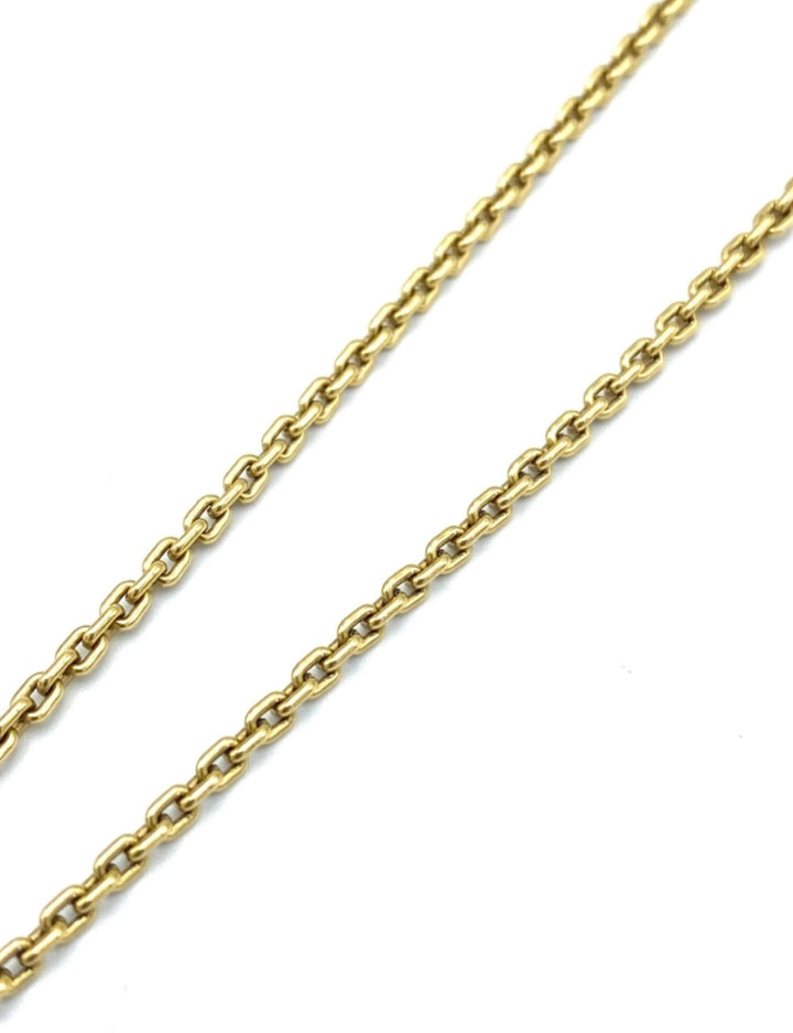 1990's Louis Vuitton Yellow Gold and Diamond Eiffel Tower Chain Necklace