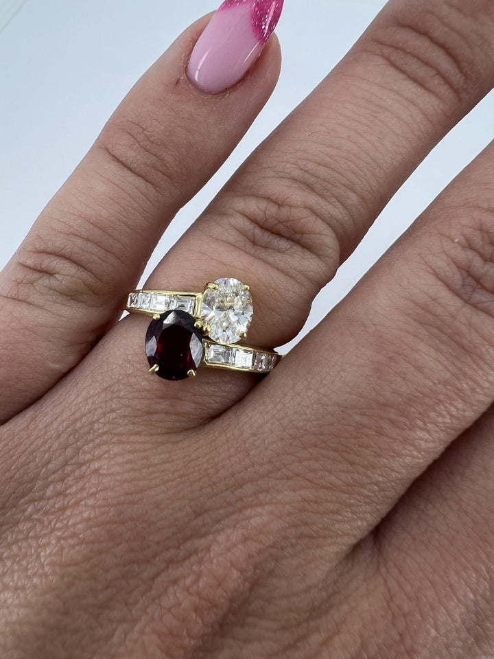 Cartier Vintage Diamond Ruby Ring