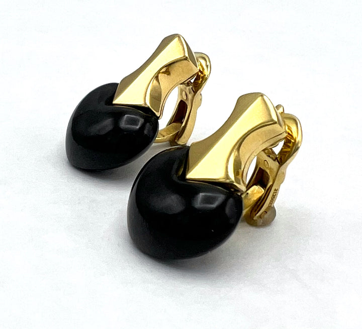 Marina B Earrings Jade Heart Shape