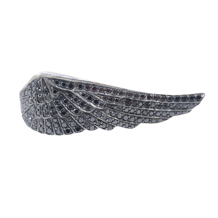 Garrard Black Diamond Wing Ring 18k Gold