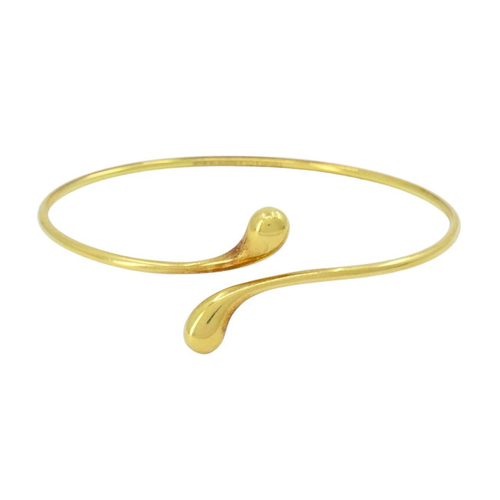 Elsa Peretti for Tiffany & Co. 18k Gold Teardrop Bypass Bangle Bracelet