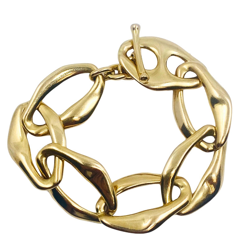 Tiffany Elsa Peretti Aegean Toggle Bracelet 18k Gold