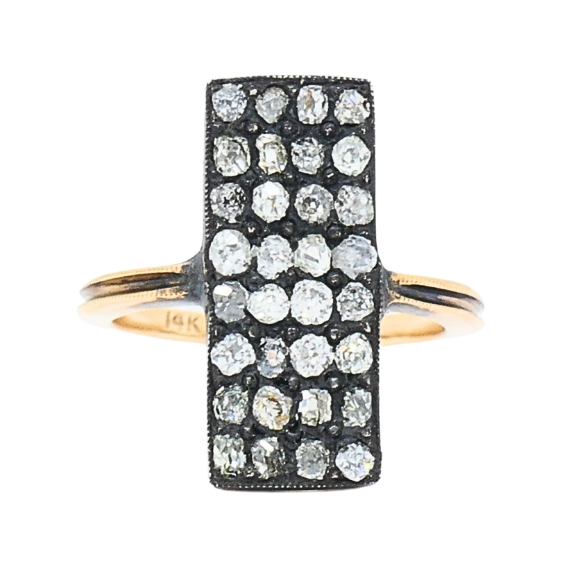 Victorian Revival Diamond Ring 14k Gold
