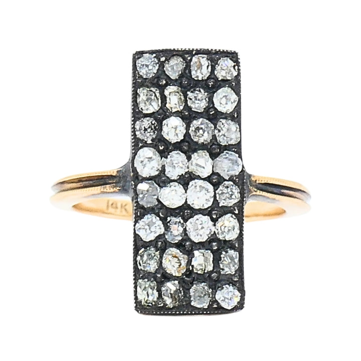 Victorian Revival Diamond Ring 14k Gold