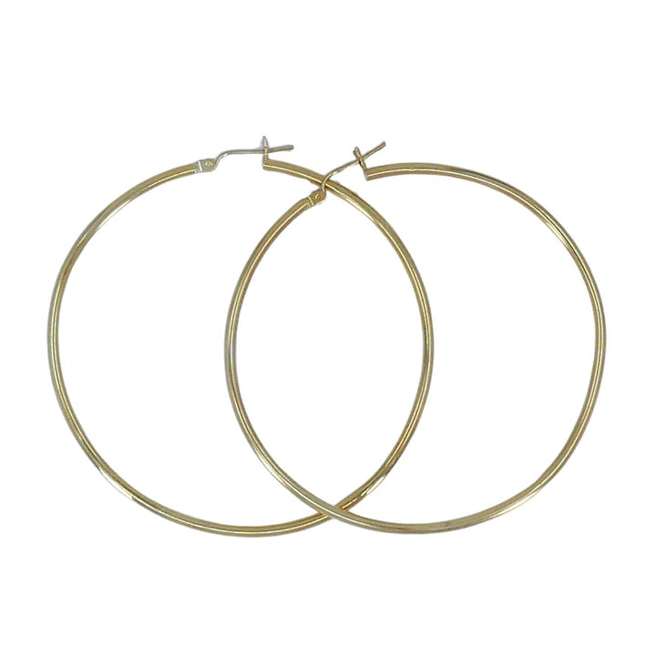 14k Gold Large Hoop Earrings