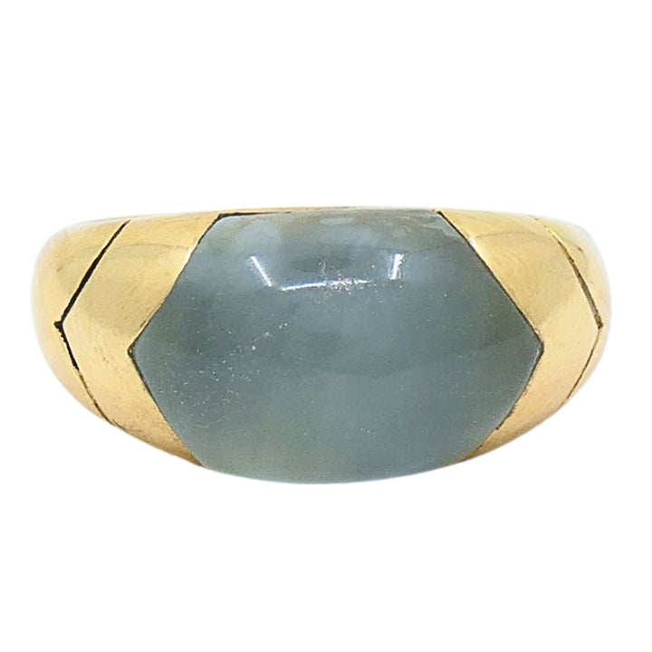 Bvlgari Bulgari 18k Gold Ring Aquamarine