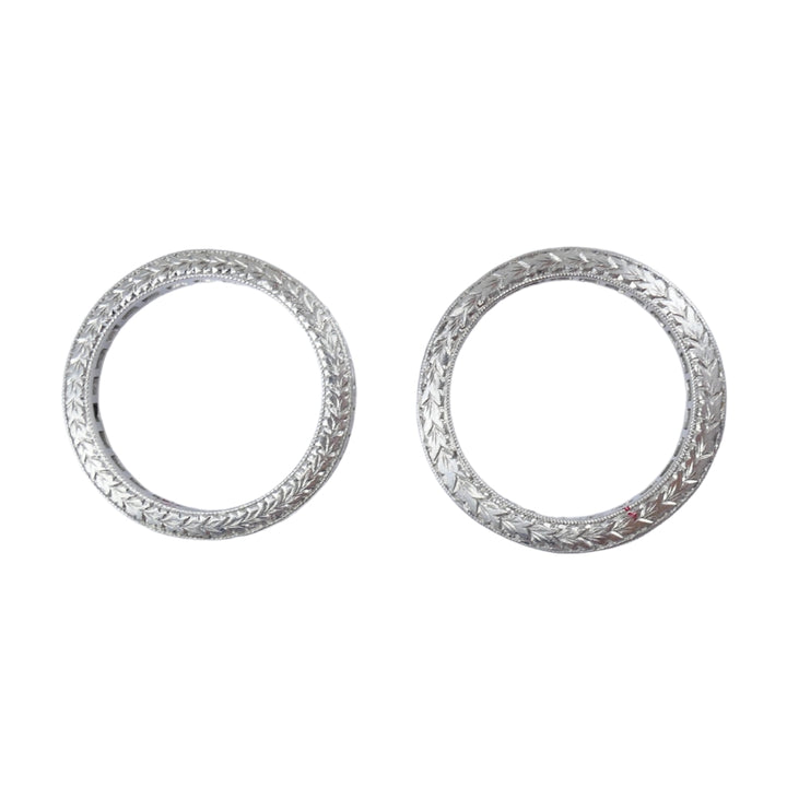 Michael Beaudry Princess Cut Diamond Eternity Band Platinum Size 6.5 Wedding Ring