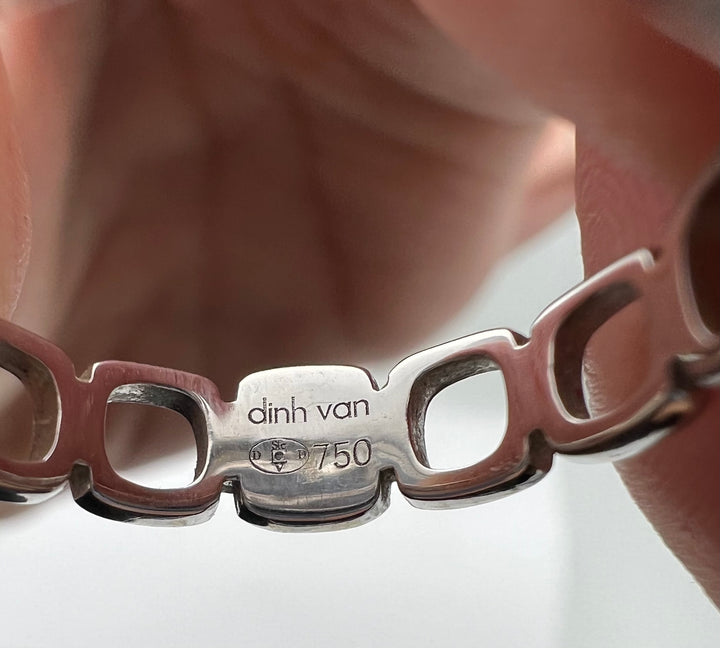 Dinh Van Rings, Pair of Bands Gold Diamond, 18k