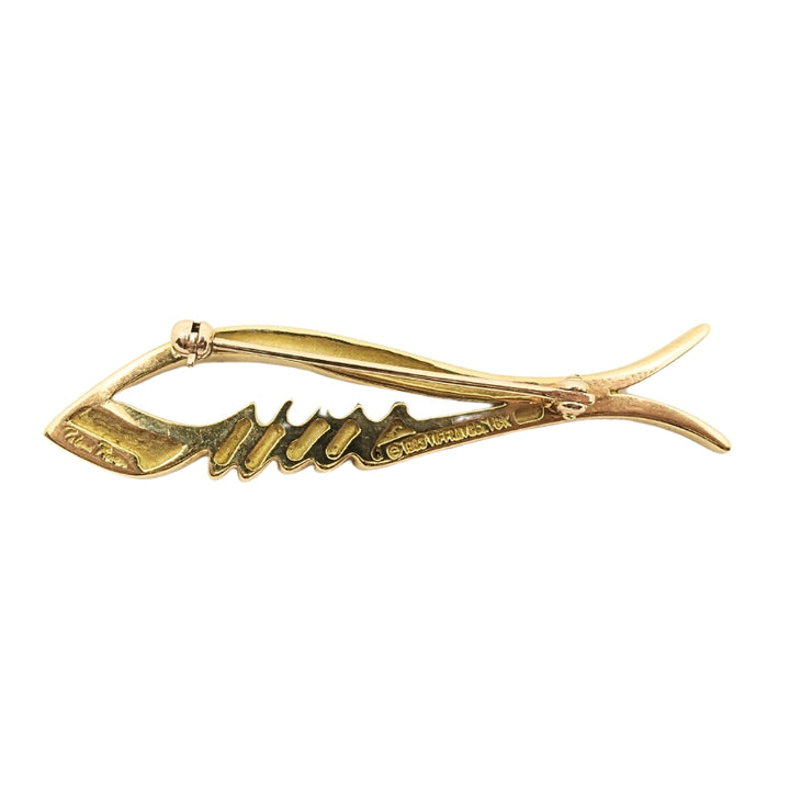 Tiffany & Co. Paloma Picasso Fish 18k Gold Brooch