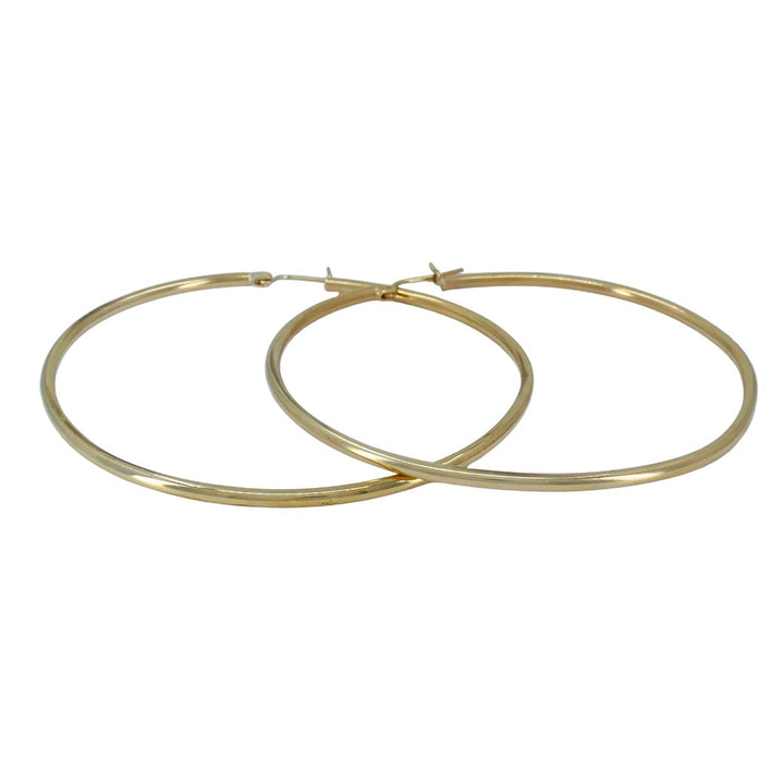 14k Gold Large Hoop Earrings