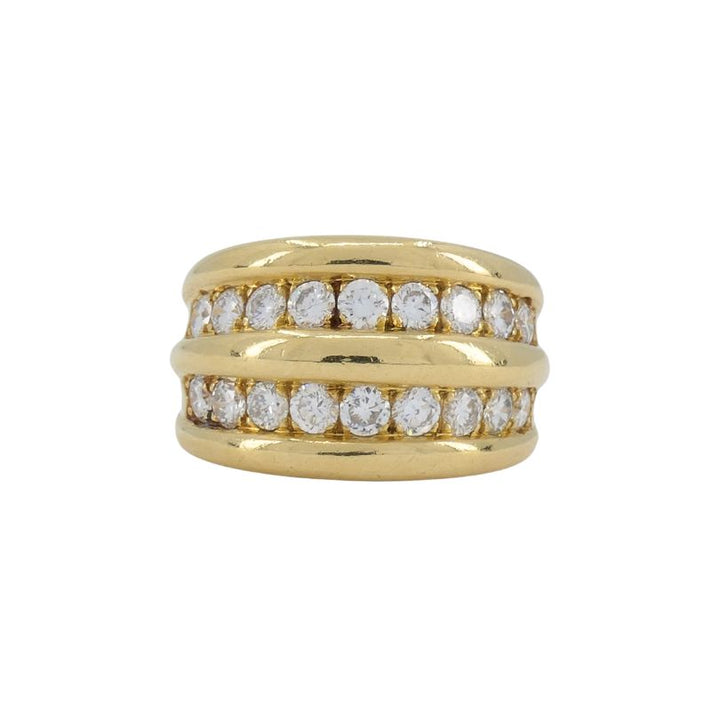 Van Cleef & Arpels 18k Gold Diamond Band Ring