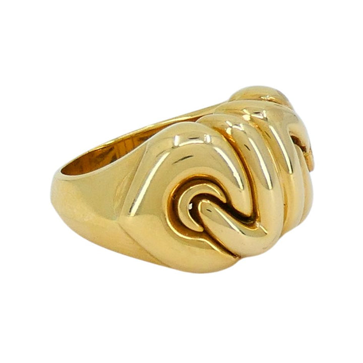 Bvlgari 18k Gold Doppio Cuore Ring