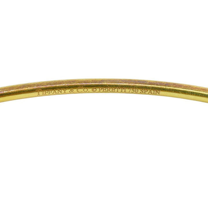 Elsa Peretti for Tiffany & Co. 18k Gold Teardrop Bypass Bangle Bracelet