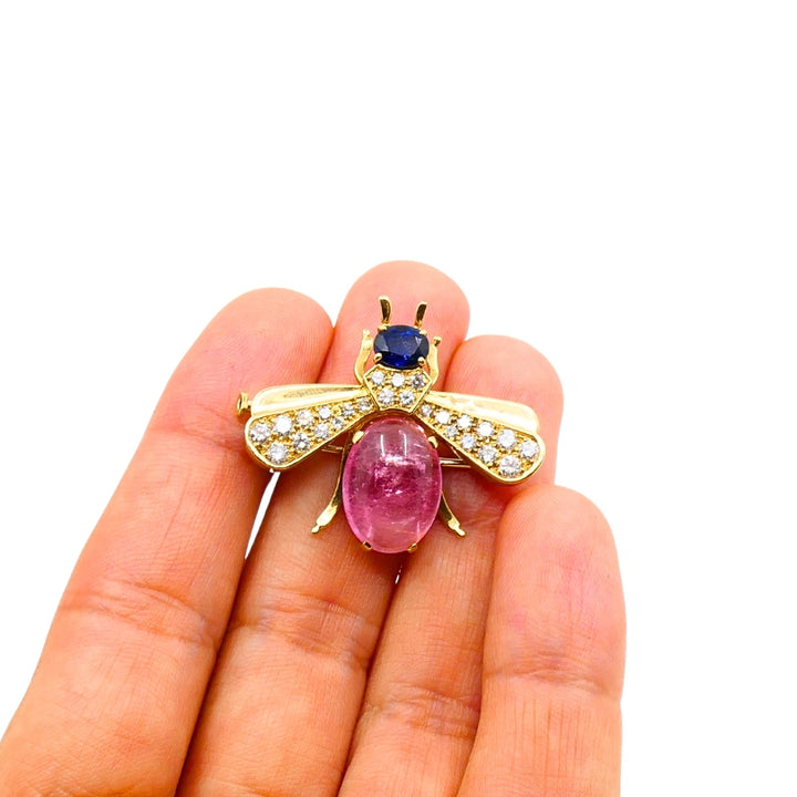 Van Cleef & Arpels Bee Brooch Gold Diamond Gemstones