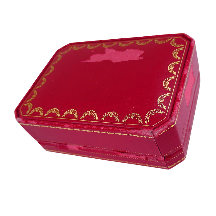 Vintage Cartier 18k White Gold Onyx Cufflinks