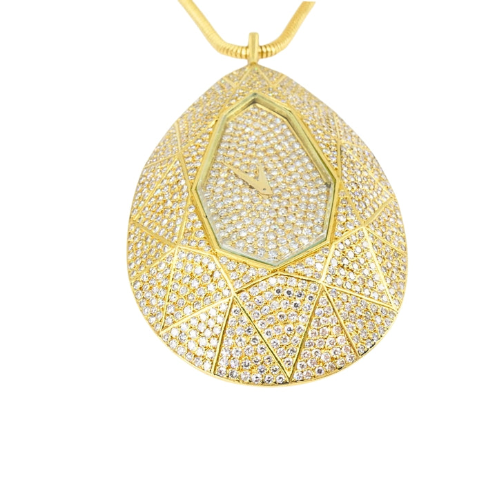 Vacheron Constantin Watch Pendant Diamond 18k Gold Certificate of Authenticity