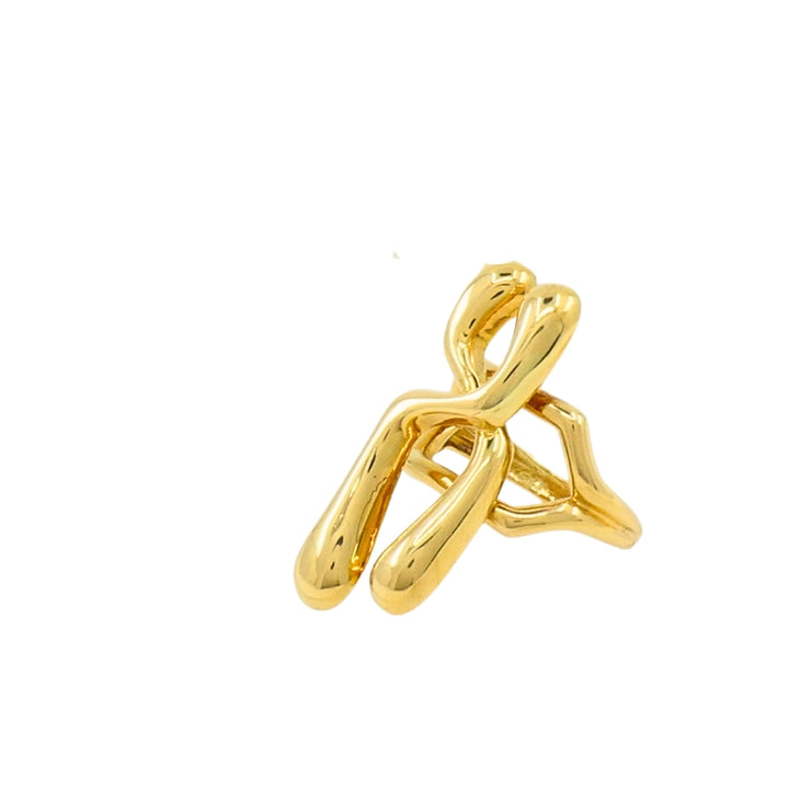 Ilias Lalaounis Ring 18k Gold Chromosome Motif