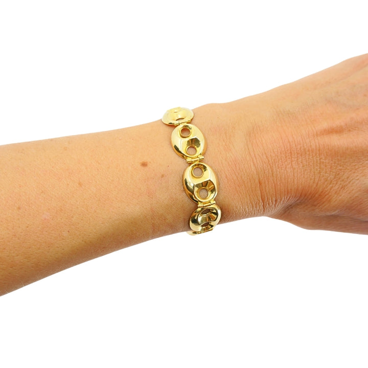 18k Yellow Gold Mariner Link Bracelet
