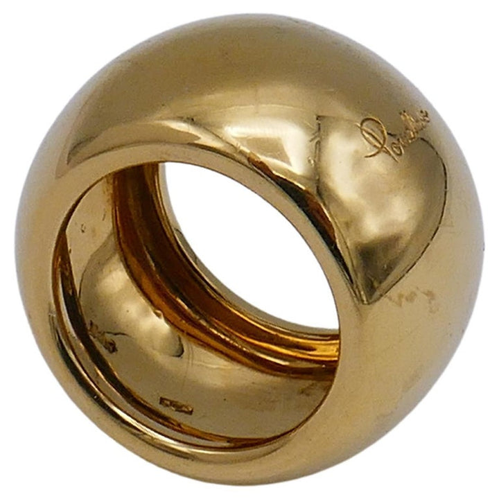 Pomellato Cigar Band Ring 18k Gold Size 6.5