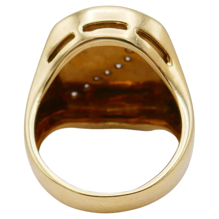 Vintage Cartier Ring Enamel Gold