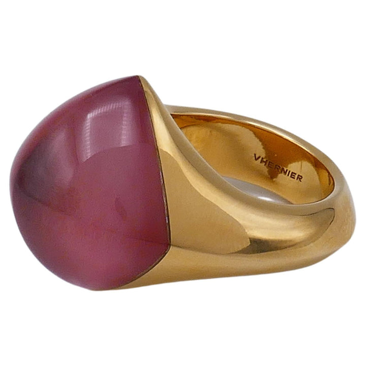 Vhernier Pan Di Zucchero Carnelian Rock Crystal Ring