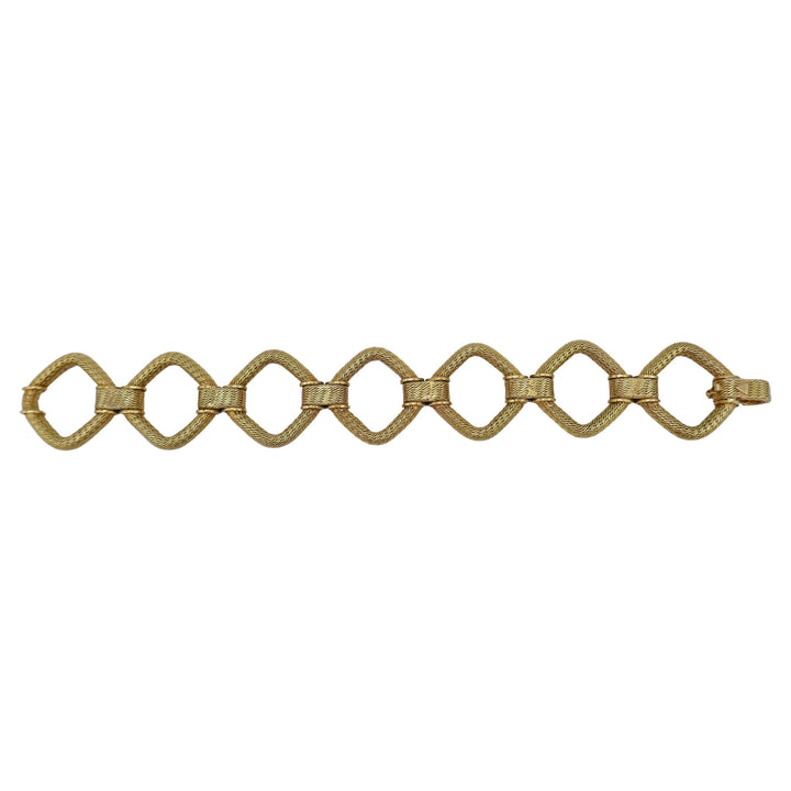 18k Gold Bracelet Rhombus Link
