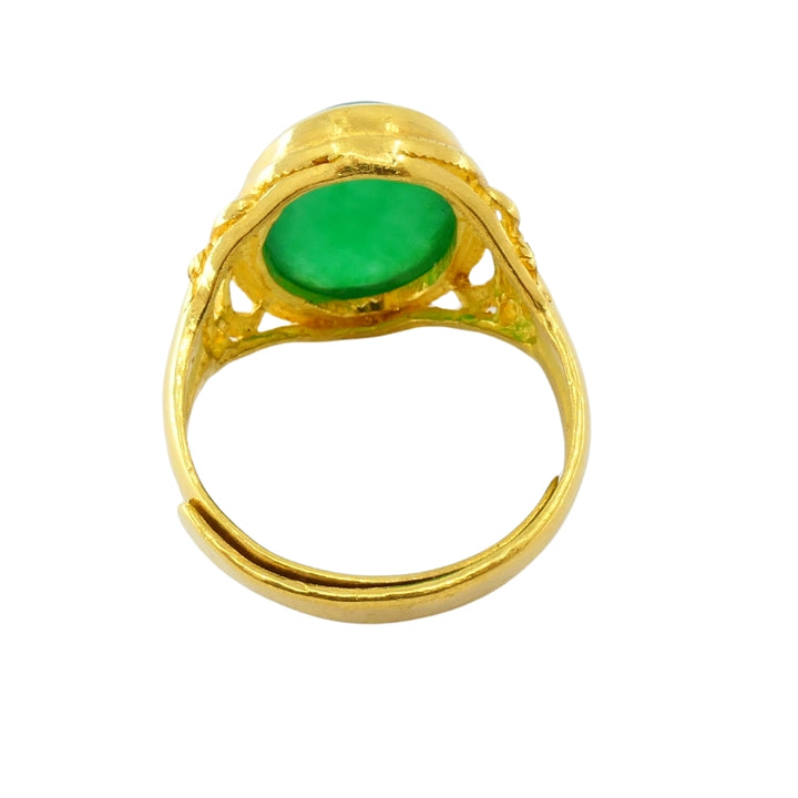 Antique Ring Jade 18k Gold