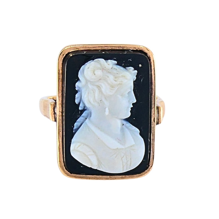Antique Ring 14k Carved Cameo