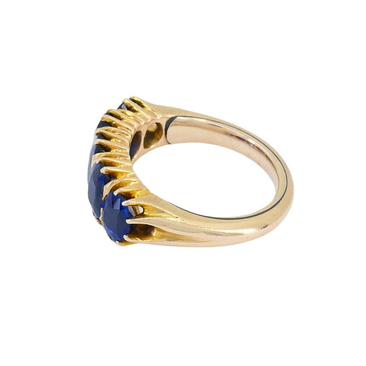 Victorian 14k Gold Burma Sapphire Ring